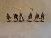SX3 Saxon Swordsmen with Dragon Standard